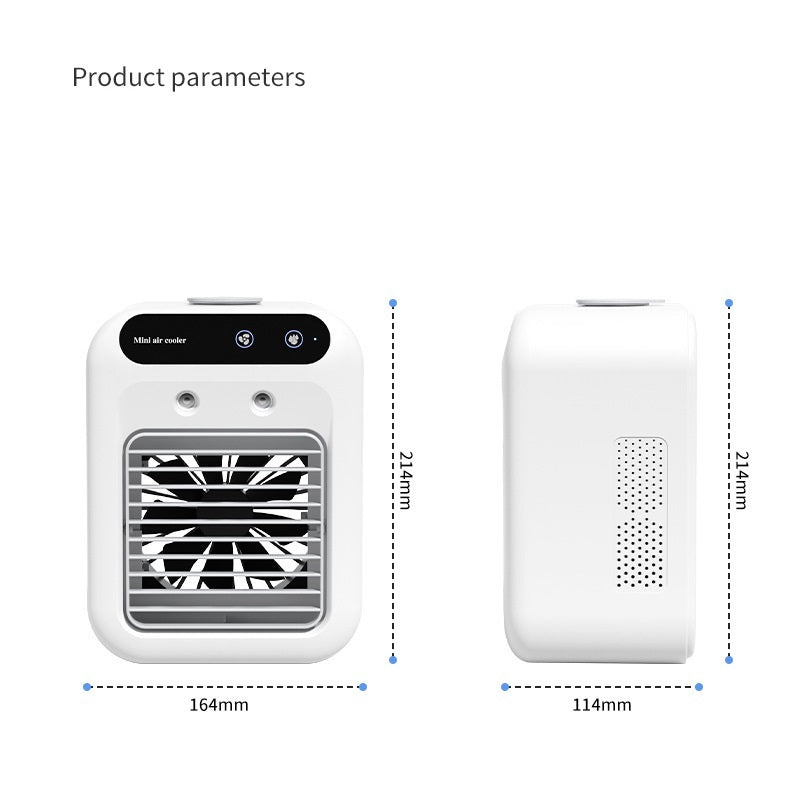 Portable USB Air Cooler – Dual Mist Cooling Fan