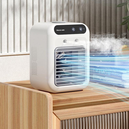 Portable USB Air Cooler – Dual Mist Cooling Fan