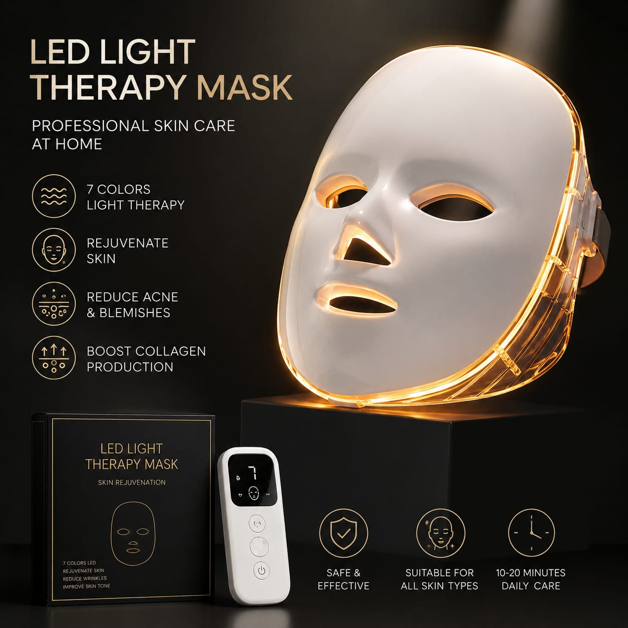 SoftlyCosmetic™ LED Light Therapy Mask