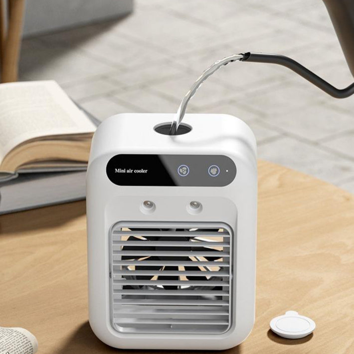 Portable USB Air Cooler – Dual Mist Cooling Fan
