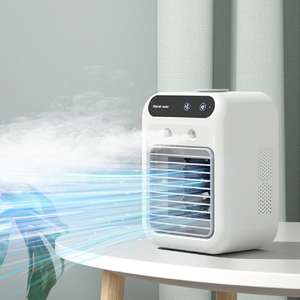 Portable USB Air Cooler – Dual Mist Cooling Fan